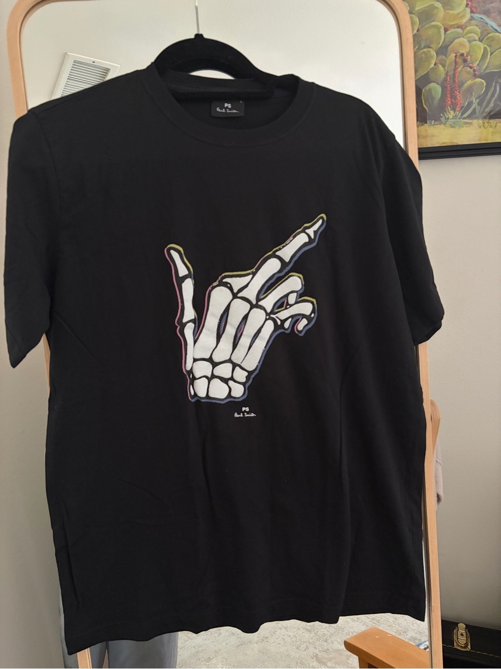 PS Paul Smith Black Skeleton Hand Graphic Tee - Men's